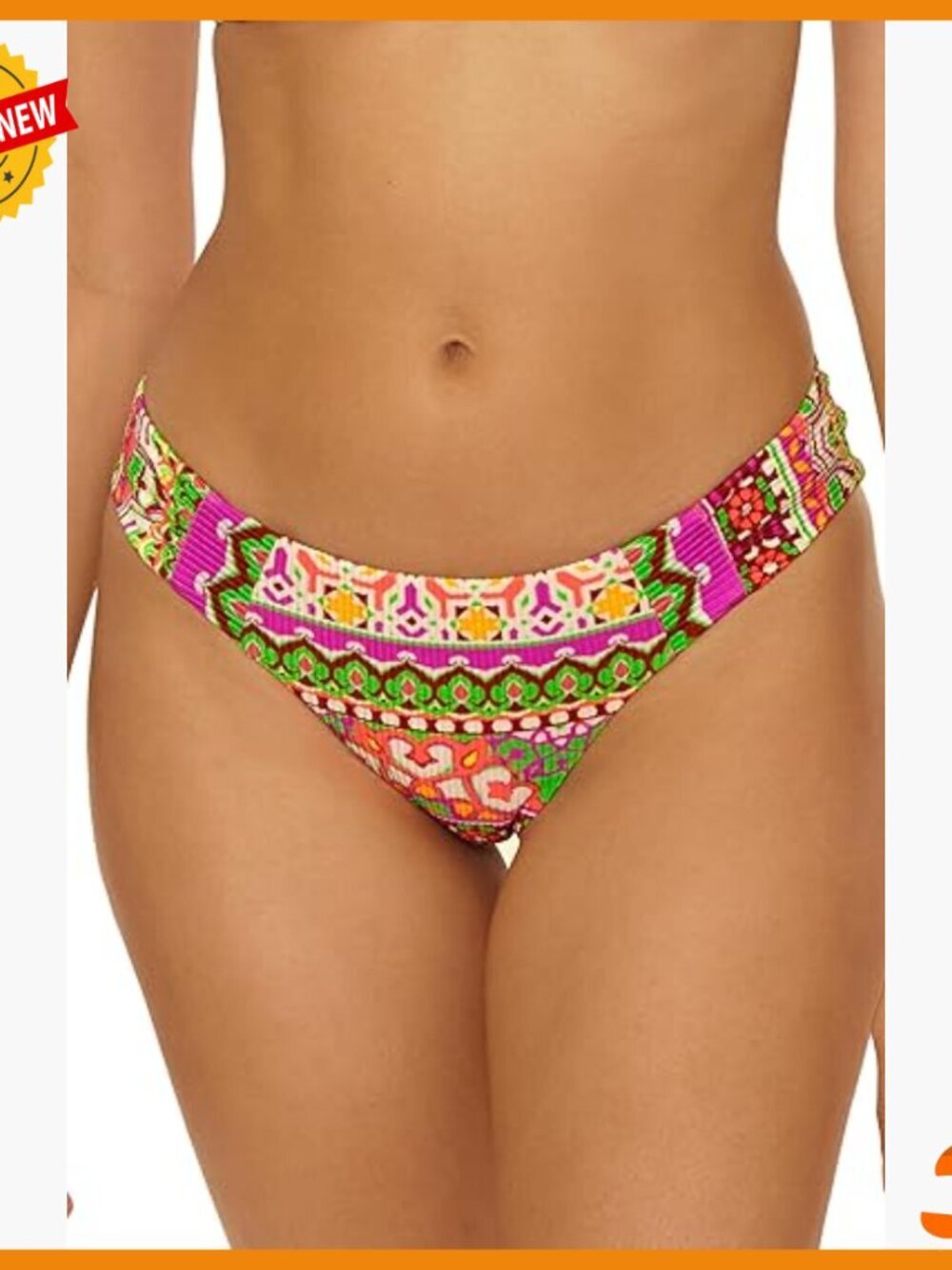 Hipster Bikini Bottom Cheeky Coverage Nylon Spandex Swimwear Separate